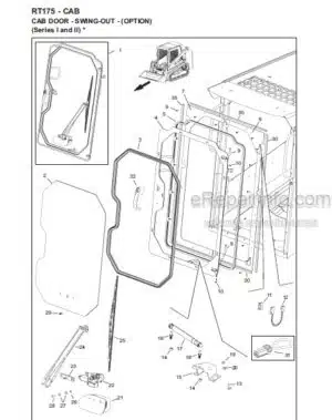 Photo 7 - Gehl RT175 Parts Manual Compact Track Loader