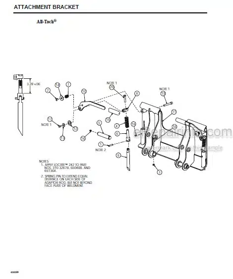 Photo 1 - Gehl SL1640L SL1640L EU Parts Manual Skid Steer Loader 917374