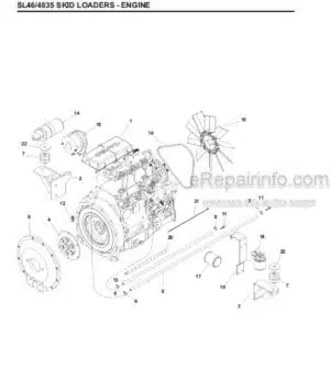 Photo 8 - Gehl SL4635 SL4835 Parts Book Skid Steer Loader 907807