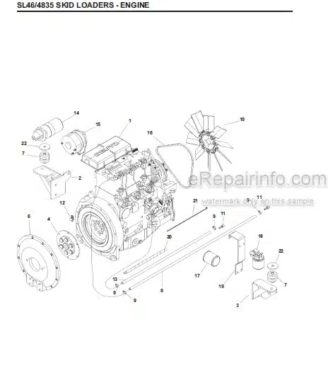 Photo 1 - Gehl SL4635 SL4835 Parts Book Skid Steer Loader 907807