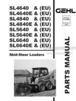 Photo 3 - Gehl SL4640 To SL6640E-EU Parts Manual Skid-Steer Loader 917000