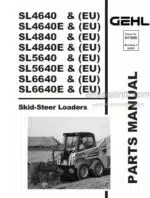 Photo 3 - Gehl SL4640 To SL6640E-EU Parts Manual Skid-Steer Loader 917000