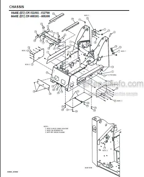 Photo 1 - Gehl SL5640E SL5640E-EU SL6640E SL6640E-EU Parts Manual Skid-Steer Loader 917341