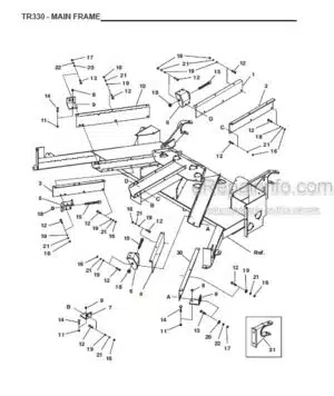 Photo 7 - Gehl RB1460 Service Parts Manual Round Baler 903410