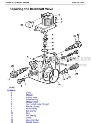 Photo 7 - John Deere 300D 310D 315D Repair Manual Side Shift Backhoe Loaders TM1497