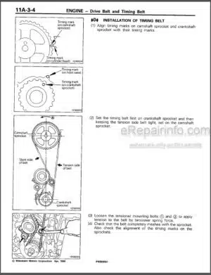 Photo 9 - Mitsubishi 4G1 Series Workshop Manual Engine PWEE9001-A