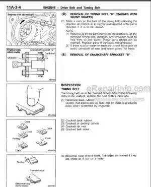 Photo 9 - Mitsubishi 4G3 Series Workshop Manual Engine PWEE9049-A