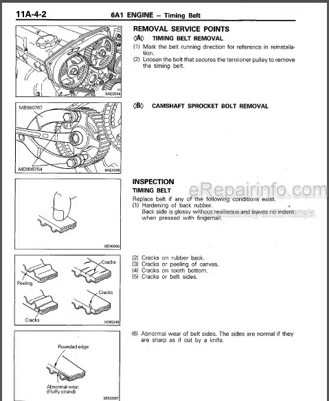 Photo 1 - Mitsubishi 6A12 Workshop Manual Engine PWEE9202-B
