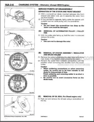 Photo 7 - Mitsibishi 4G1-EW Workshop Manual Engine PWEE9520-F