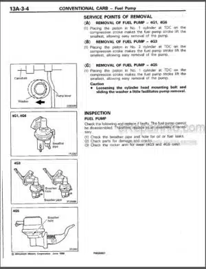 Photo 6 - Mitsibishi 4G1-EW Workshop Manual Engine PWEE9520-F