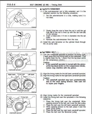 Photo 2 - Mitusbishi 6G7-EW Series Workshop Manual Engine PWEE9615-A