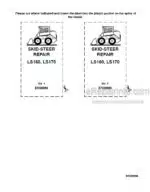 Photo 5 - New Holland LS160 LS170 Repair Manual Skid Steers  87036983
