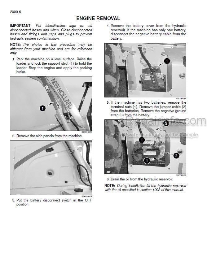Photo 1 - Case New Holland U80 Service Manual Loader Landscaper 6-81730