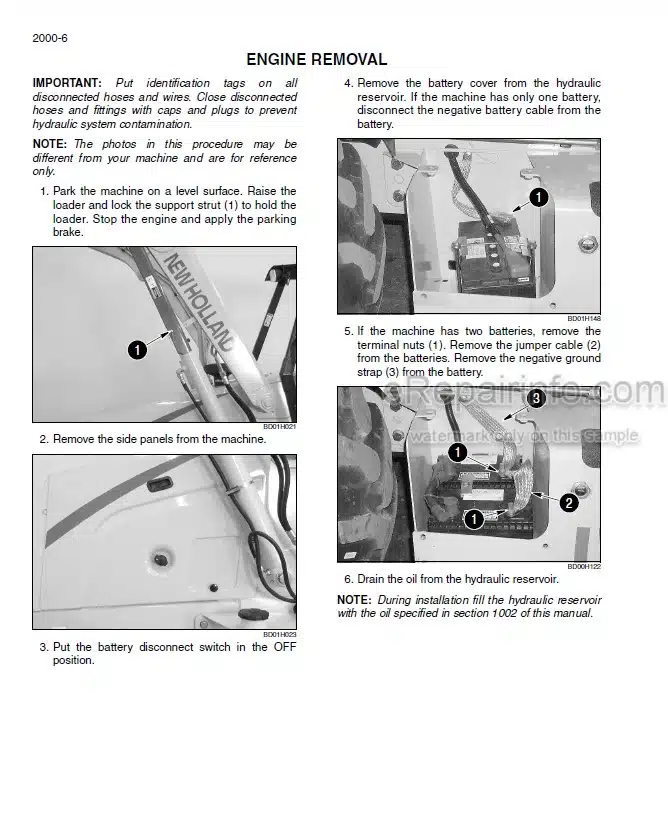 Photo 1 - Case New Holland U80 Service Manual Loader Landscaper 6-81730