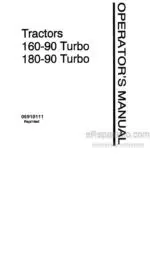 Photo 3 - Fiat 160-90 Turbo 180-90 Turbo Operators Manual Tractor 06910111