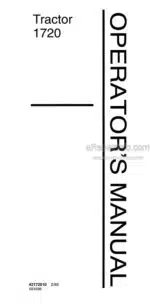 Photo 4 - Ford 1720 Operators Manual Tractor 42172010