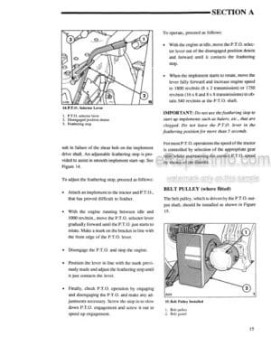 Photo 6 - Ford 5550 Operators Manual Tractor Loader Backhoe 42555010