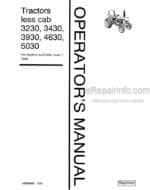 Photo 4 - Ford 3230 3430 3930 4630 5030 Operators Manual Tractor Less Cab 42323052