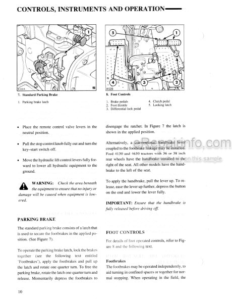 Photo 1 - Ford 3230 3430 3930 4630 Operators Manual Tractor 42323040