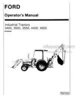 Photo 4 - Ford 3400 3500 3550 4400 4500 Operators Manual Tractor 42340040