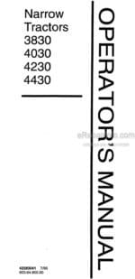 Photo 4 - Ford 3830 4030 4230 4430 Operators Manual Narrow Tractor 42383041