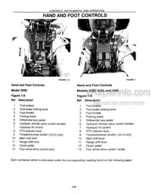 Photo 4 - Ford 3830 4030 4230 4430 Operators Manual Narrow Tractor 42383041