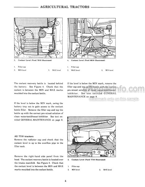 Photo 1 - Ford 5610 6610 7610II Operators Manual Supplement Tractor
