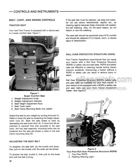 Photo 1 - Ford 5610 6610 7610 Operators Manual Tractor 42561032