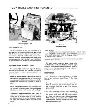 Photo 10 - Ford 6500 Operators Manual Tractor Loader Backhoe 42650010