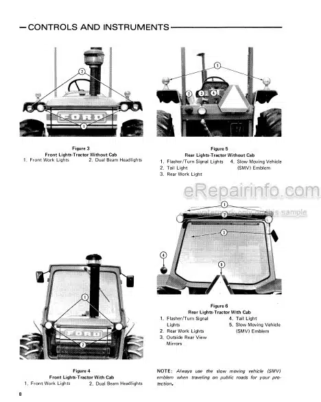 Photo 1 - Ford 6700 7700 Operators Manual Tractor 42670020