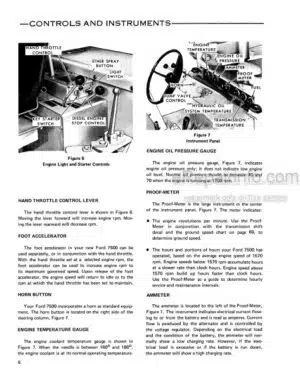 Photo 6 - Ford 7500 Operators Manual Tractor Loader Backhoe 42750010