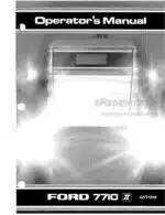 Photo 4 - Ford 7710II Operators Manual Tractor 42771010