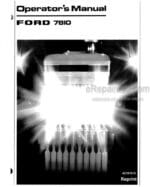 Photo 4 - Ford 7810 Operators Manual And Supplement Tractor 42781010