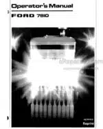 Photo 4 - Ford 7810 Operators Manual And Supplement Tractor 42781010