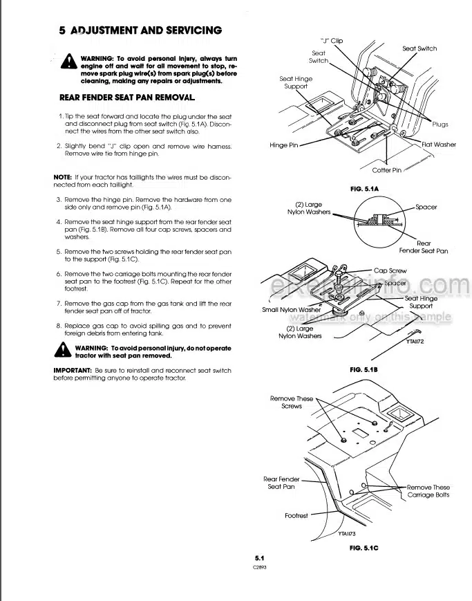 Photo 1 - Ford LGT18H Operators Manual Garden Tractor 42001813