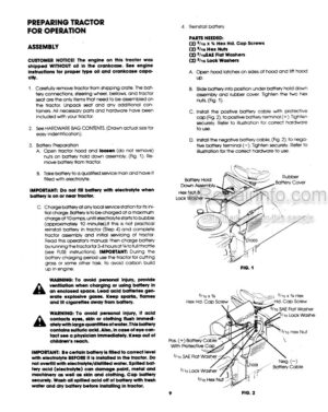 Photo 7 - Ford LGT18H Operators Manual Garden Tractor 42001813