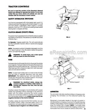 Photo 7 - Ford LT11H Operators Manual Lawn Tractor 42001113