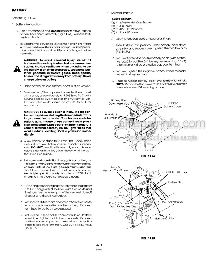 Photo 1 - Ford LT12H Operators Manual Lawn Tractor 42001212
