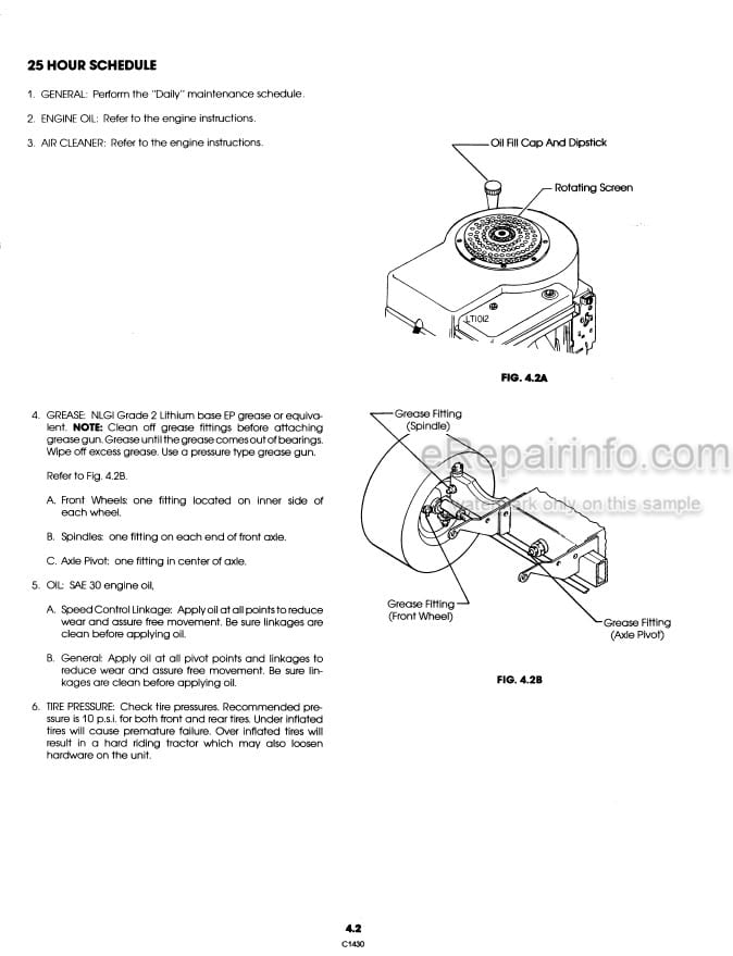 Photo 1 - Ford LT12H Operators Manual Lawn Tractor 42001214