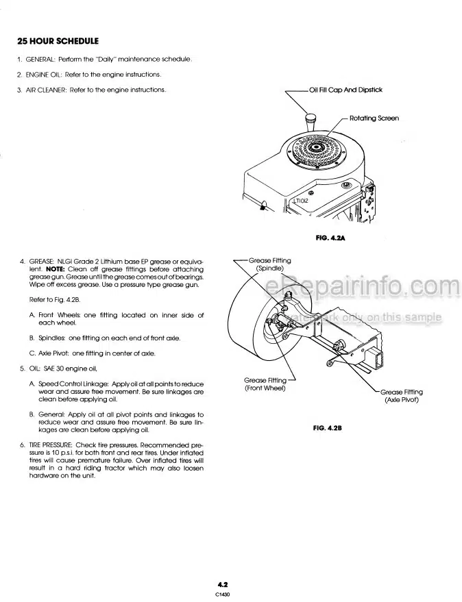 Photo 1 - Ford LT12H Operators Manual Lawn Tractor 42001214