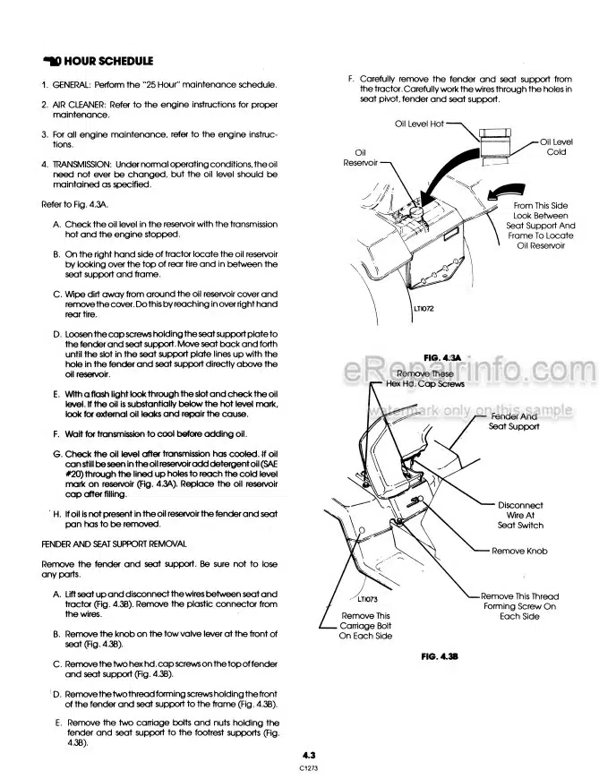 Photo 1 - Ford LT12H Operators Manual Lawn Tractor 42641210
