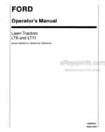 Photo 4 - Ford LT8 LT11 Operators Manual Lawn Tractor 42000821