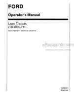 Photo 4 - Ford LT8 LT11 Operators Manual Lawn Tractor 42000821