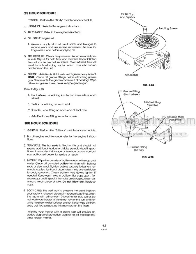 Photo 1 - Ford LT8 LT12 Operators Manual Lawn Tractor 42640820