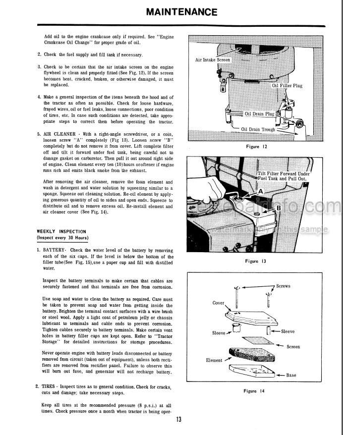 Photo 1 - Ford Series 100 Operators Manual Lawn Tractor 42010010