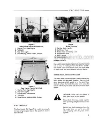 Photo 1 - Ford Series 10 Model 6710 7710 Operators Manual And Supplement Tractor 42001011