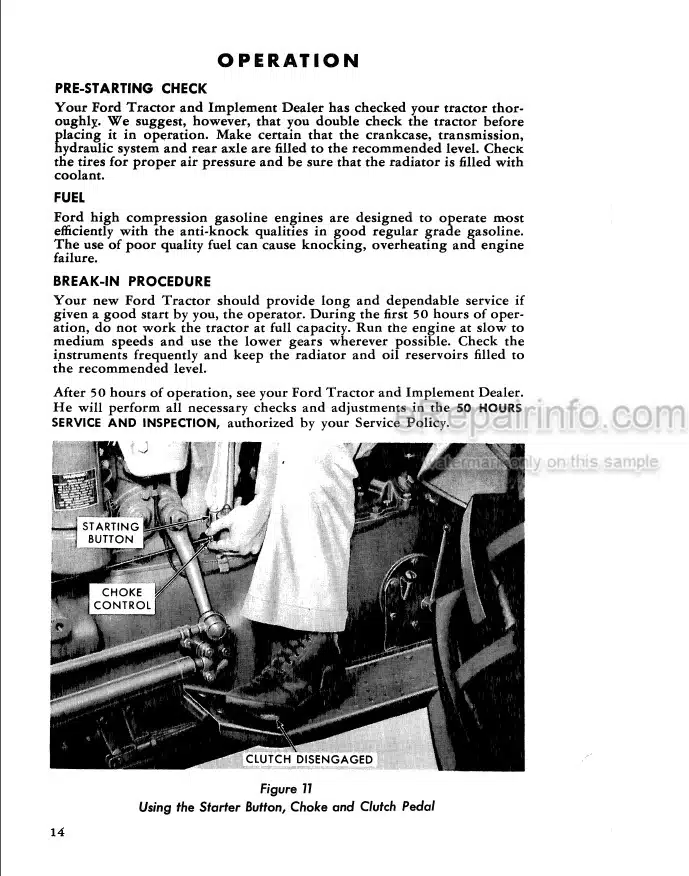 Photo 1 - Ford Series 600 Series 800 Operators Manual Tractor 42060020