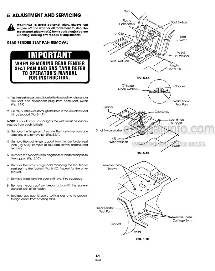 Photo 1 - Ford YT14 YT16 Operators Manual Yard Tractor 42641620