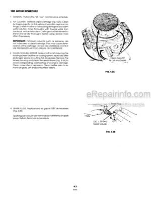 Photo 7 - Ford LGT15H LGT17H Operators Manual Garden Tractor 42001220