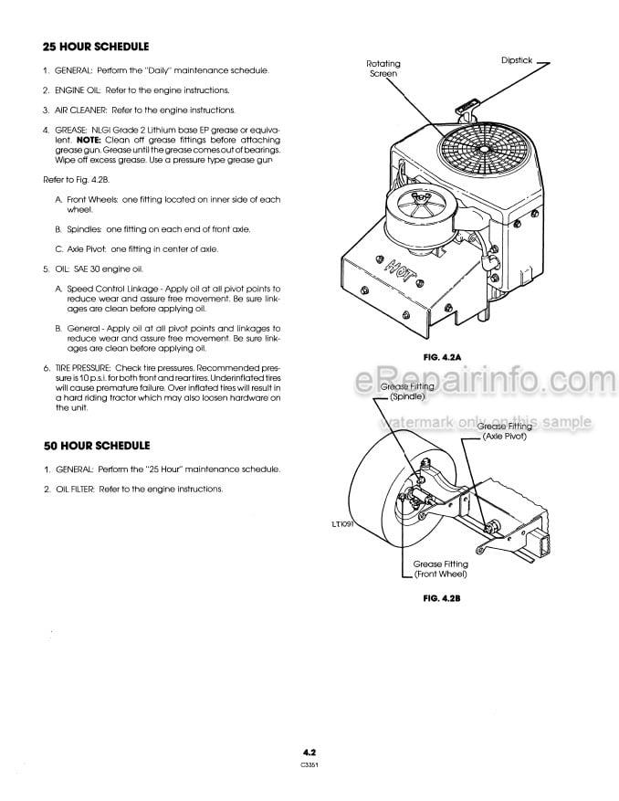 Photo 1 - Ford YT16H Operators Manual Yard Tractor 42001616